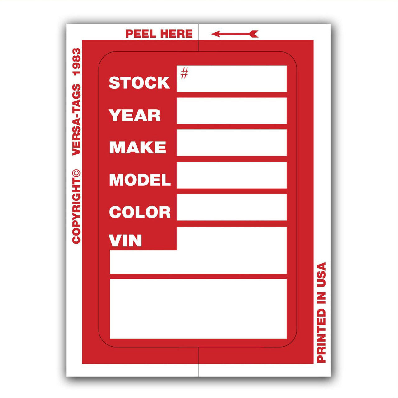 V-T Kleer-Bak Stock Stickers (V400)