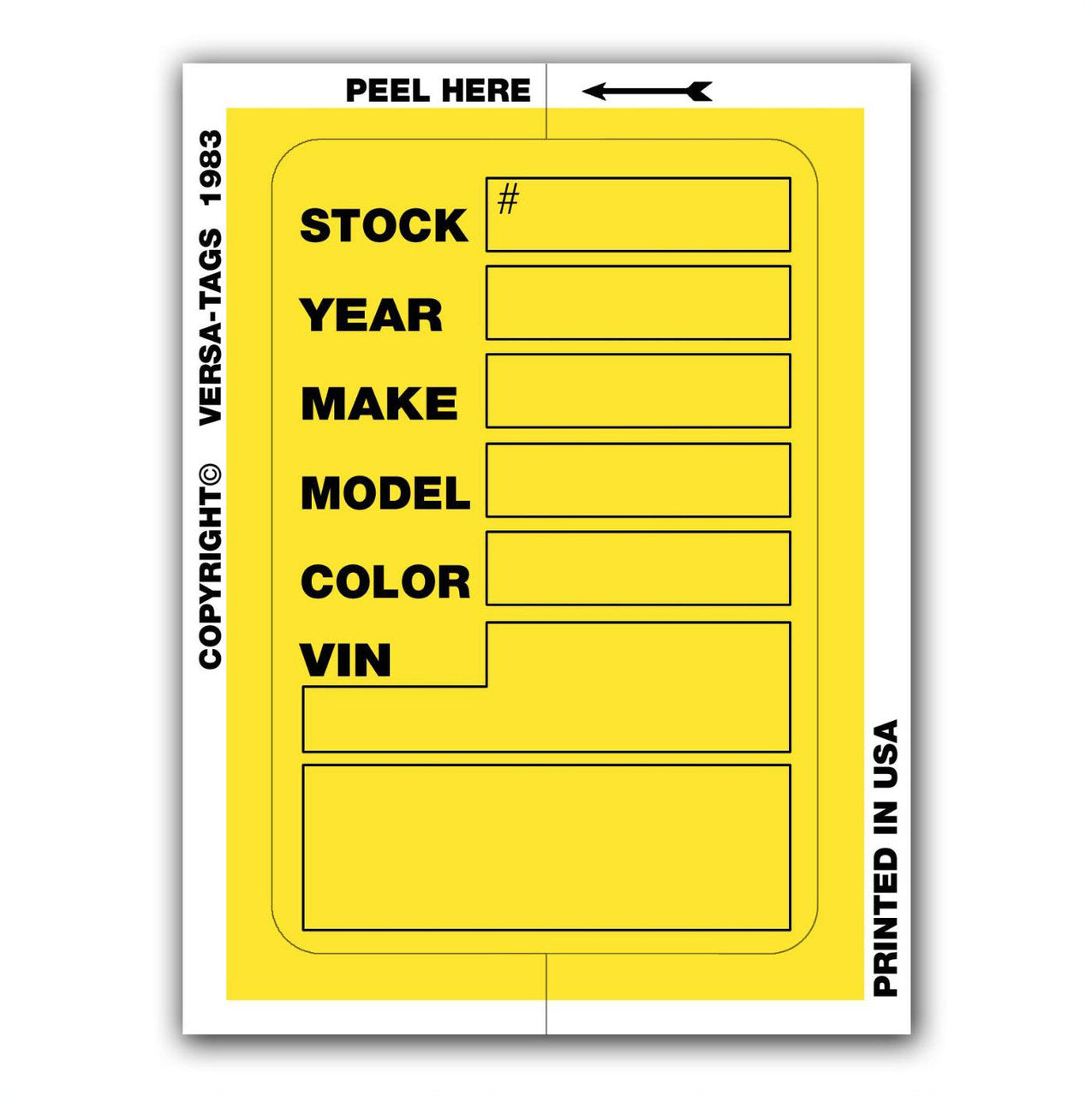 V-T Kleer-Bak Stock Stickers (V400)