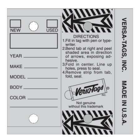 V-T Stock Key Tags (V200)