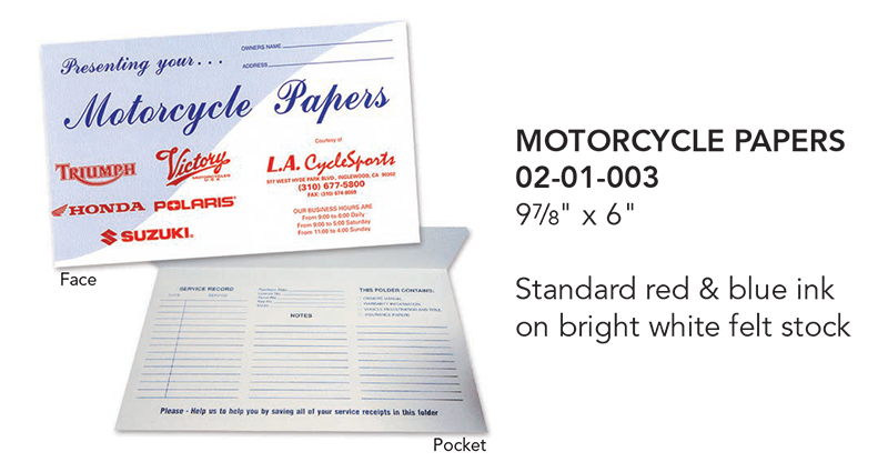 Custom Vehicle Paper Wallets - Standard Designs | LotDrop