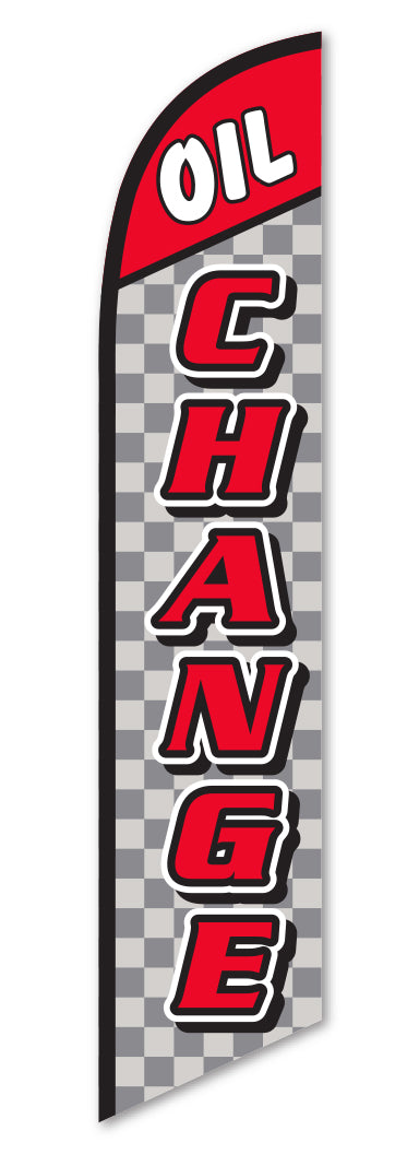 Swooper Banner Kit - Oil Change (Checkered)