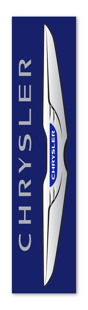 Flat Top Swooper Banner - Chrysler