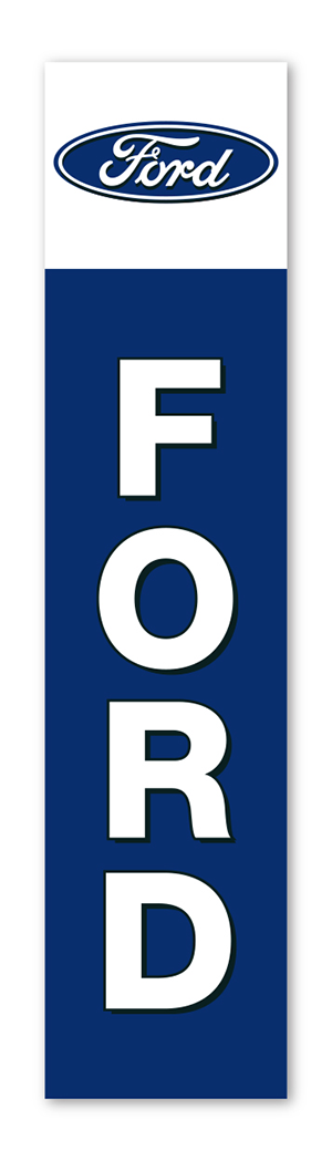 Flat Top Swooper Banner - Ford