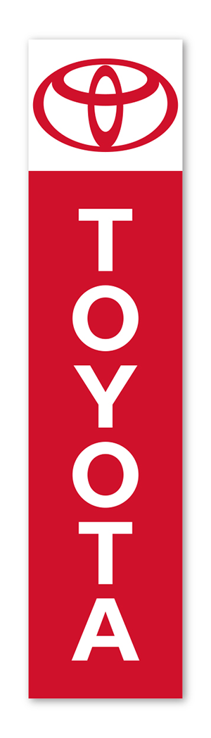 Flat Top Swooper Banner - Toyota