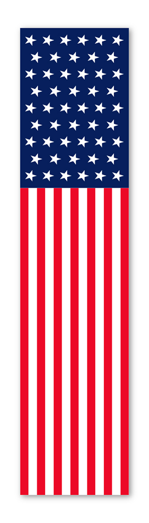Flat Top Swooper Banner - US Flag