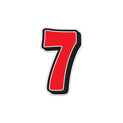 16" Giant Magnetic Numbers - Red/Grey