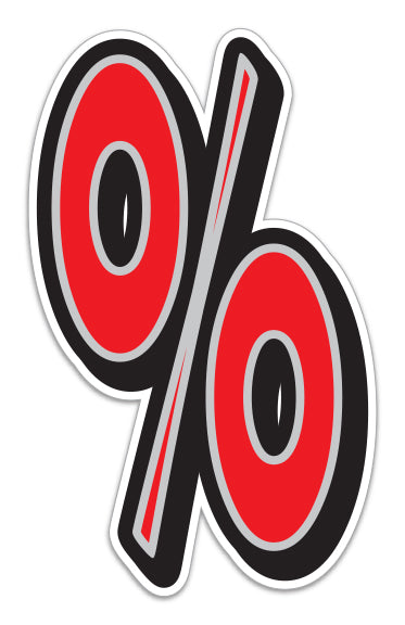 16" Giant Magnetic Numbers - Red/Grey
