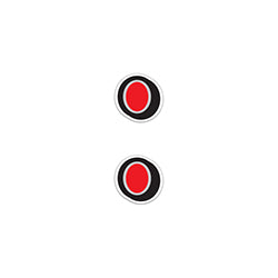 16" Giant Magnetic Numbers - Red/Grey