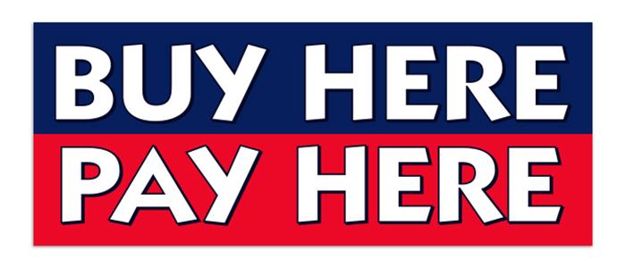 Windshield Banner - Buy Here Pay Here