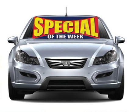 Windshield Banner - Advertised Special