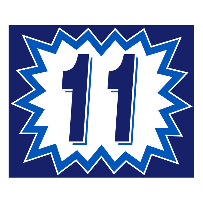 Blast Year Decals - White/Blue