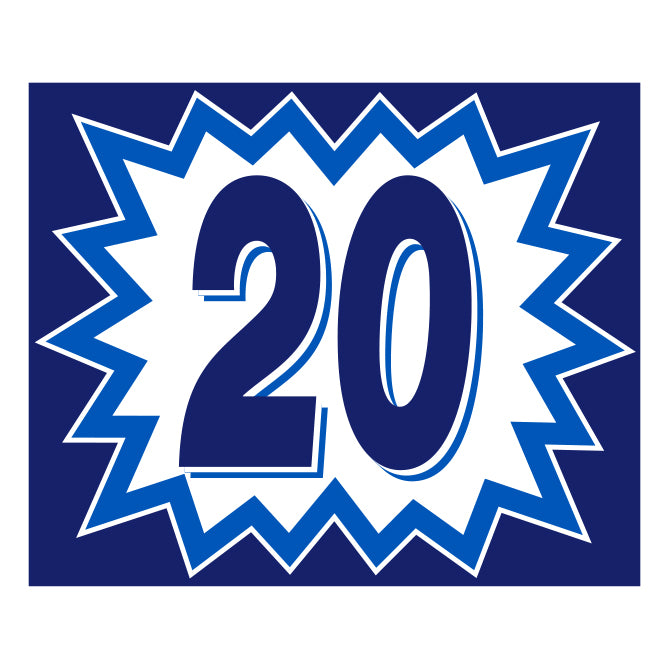 Blast Year Decals - White/Blue