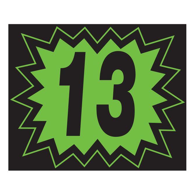 Blast Year Decals - Fluorescent Green/Black