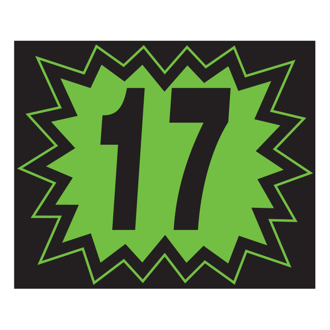 Blast Year Decals - Fluorescent Green/Black