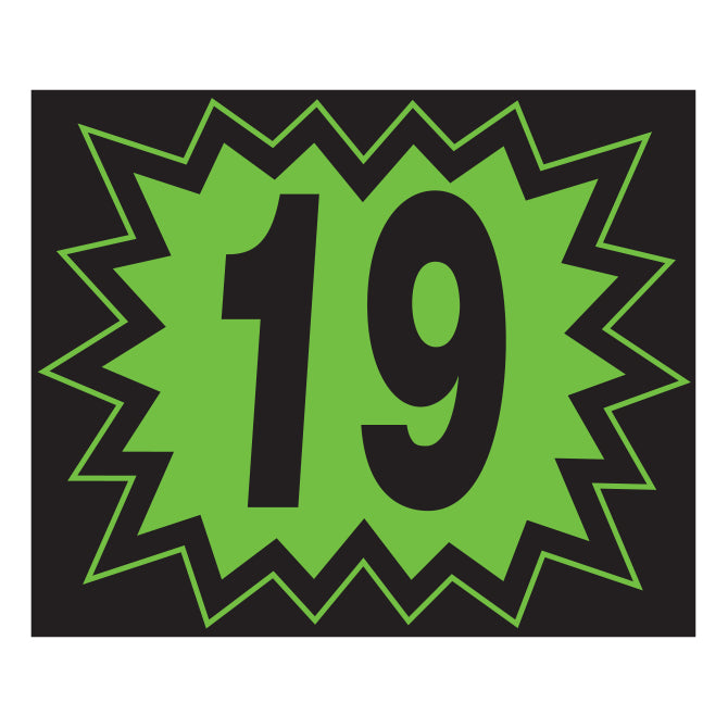 Blast Year Decals - Fluorescent Green/Black