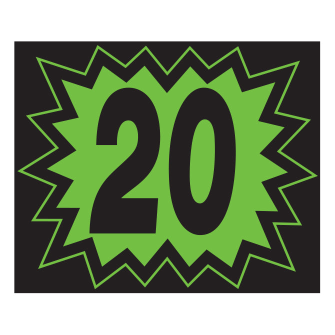 Blast Year Decals - Fluorescent Green/Black