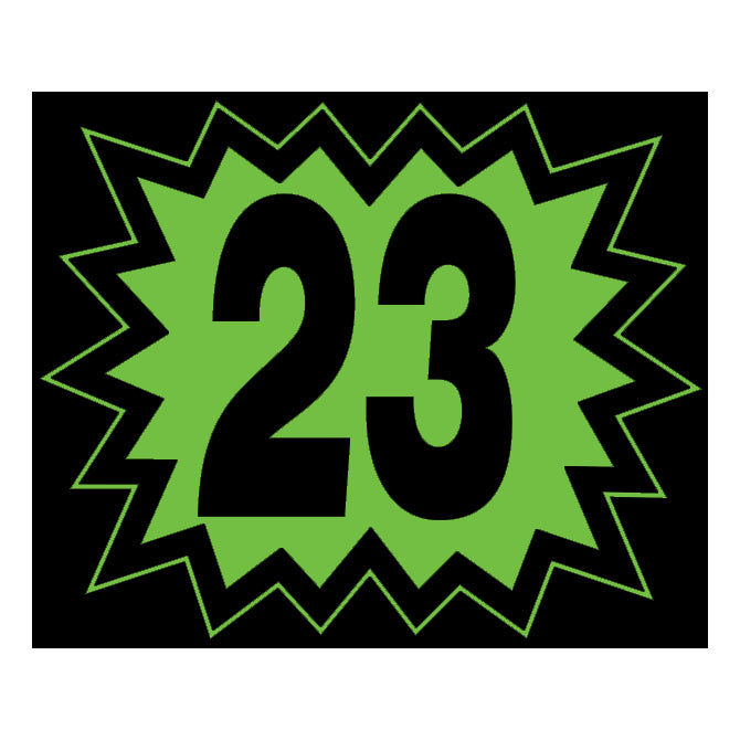 Blast Year Decals - Fluorescent Green/Black