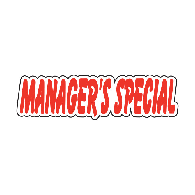 Die Cut Slogan Decals - Red/White