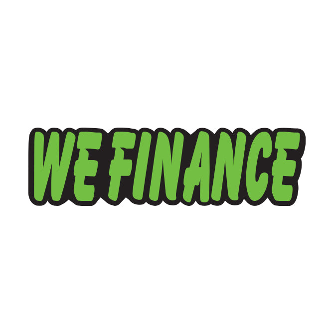 Die Cut Slogan Decals - Fluorescent Green/Black