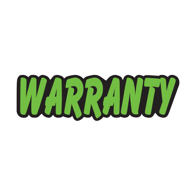 Die Cut Slogan Decals - Fluorescent Green/Black
