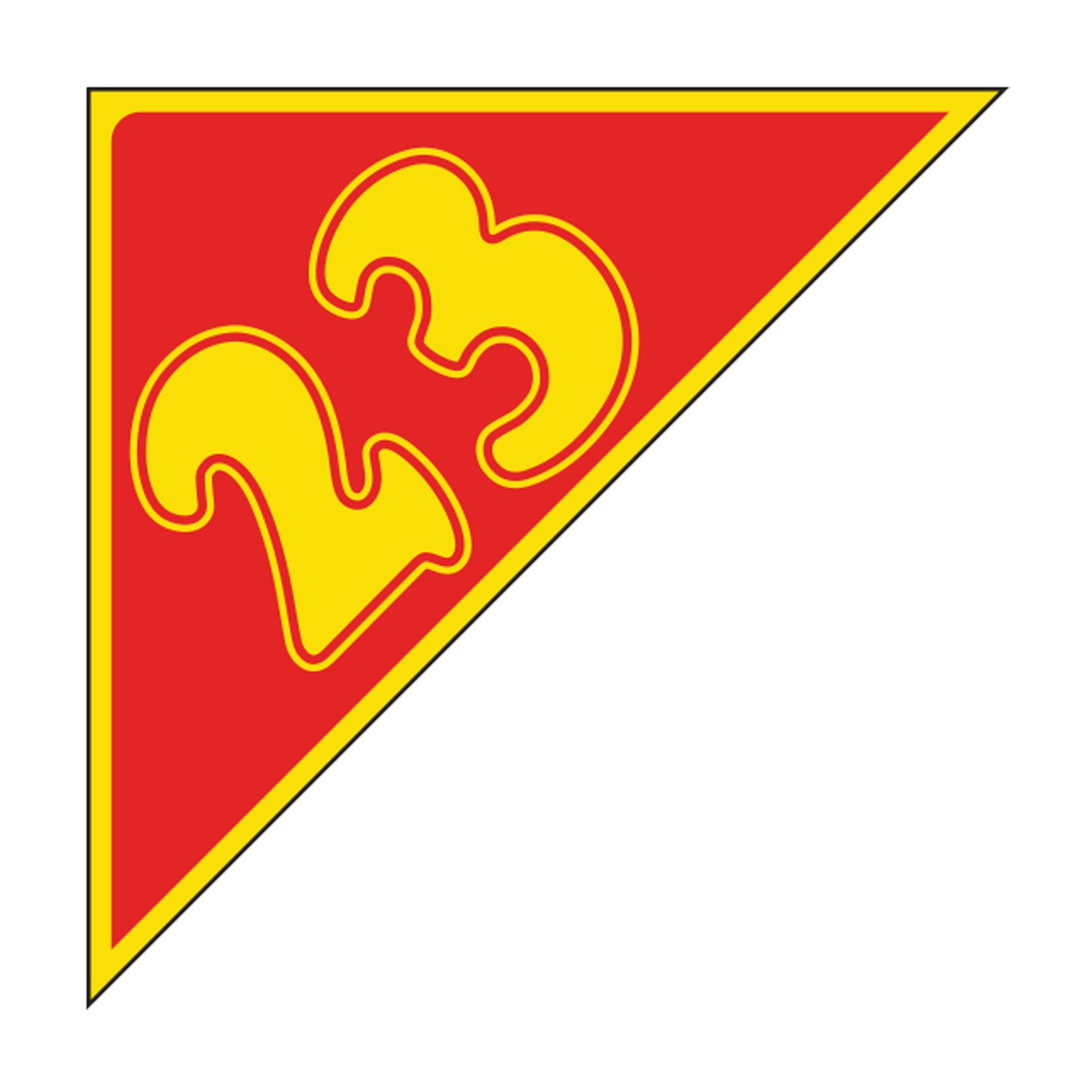 Angle Year Decals - Yellow/Red