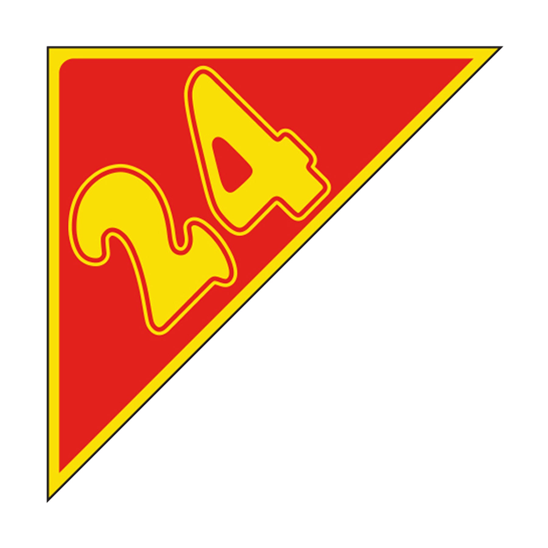 Angle Year Decals - Yellow/Red