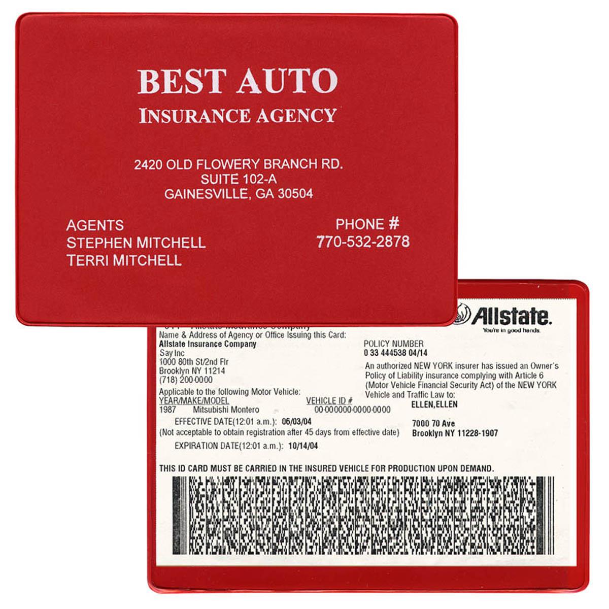 [CUSTOM] Insurance Card Holder (807)