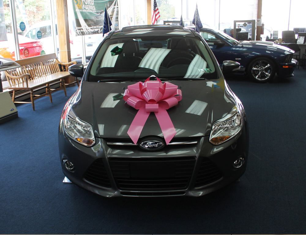22" Vinyl Car Bow - Assorted Colors (Blank)