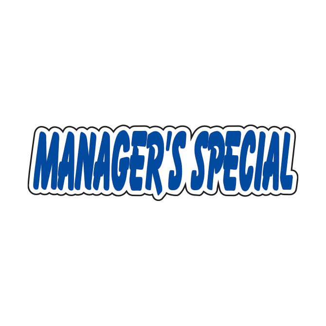 Die Cut Slogan Decals - Blue/White