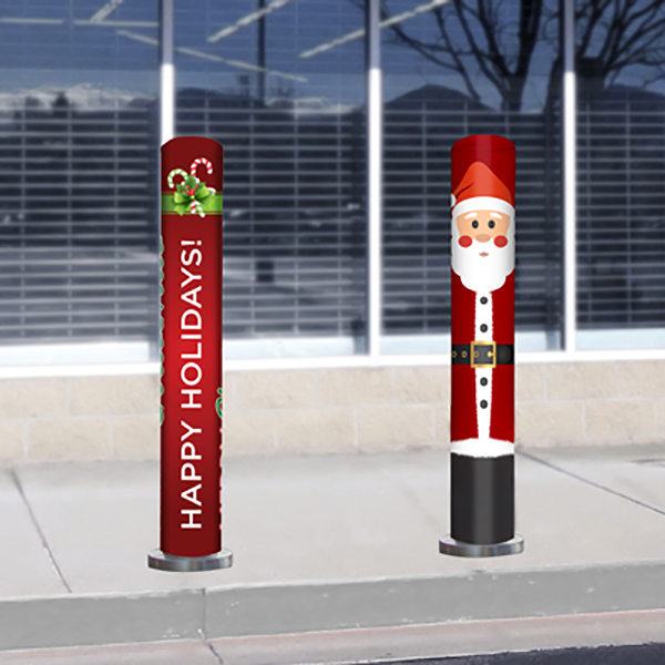 Bollard Cover - Holiday