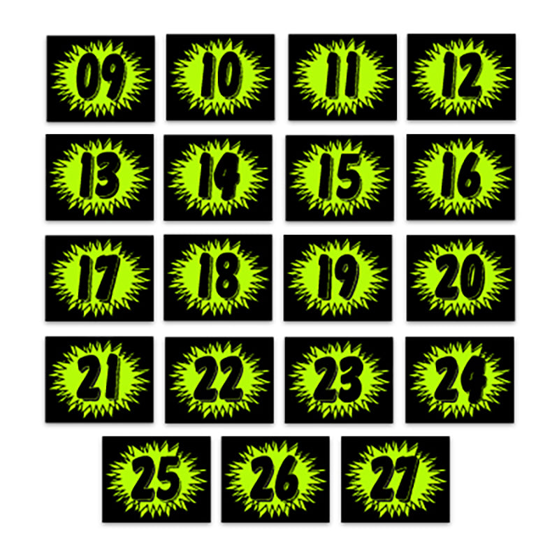 Burst Year Decals