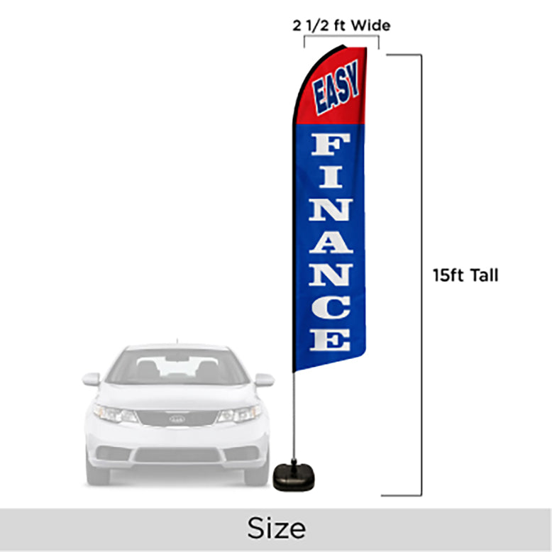 E-Z Giant Swooper Flag - Think Pink