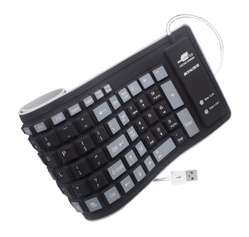 Rollable Waterproof USB Keyboard