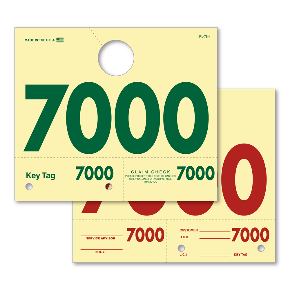 Service Dispatch Numbers (RL-78)