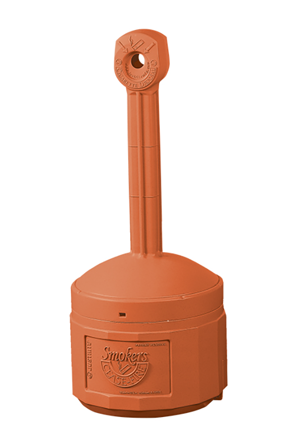 cigarette butt receptacles 4 Gallon Plastic Outdoor Ashtray, Original Smoker's Ceasefire , Gray do not fill your receptacle more than about 3/4 of its full capacity Smokers Cease-Fire Cigarette Butt Receptacle