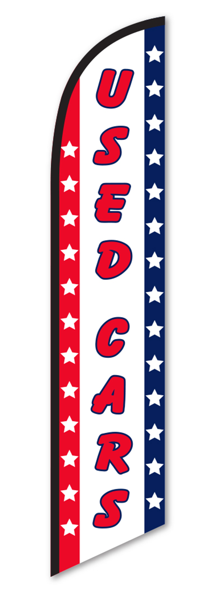Swooper Banner - Used Cars (Stars/Stripes)
