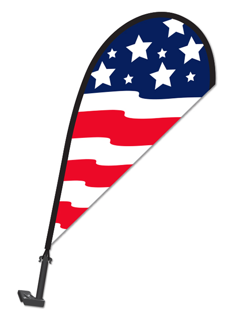 Clip-On Paddle Flag - US Flag