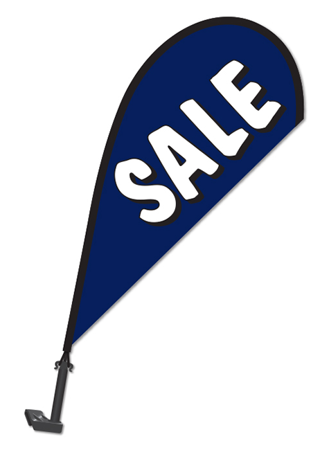 Clip-On Paddle Flag - Sale (Blue)