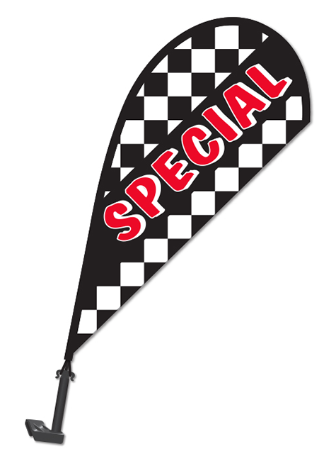 Clip-On Paddle Flag - Special