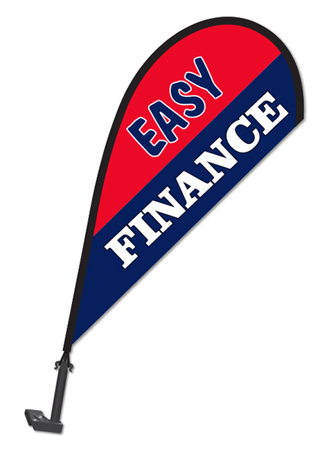 Clip-On Paddle Flag - Easy Finance