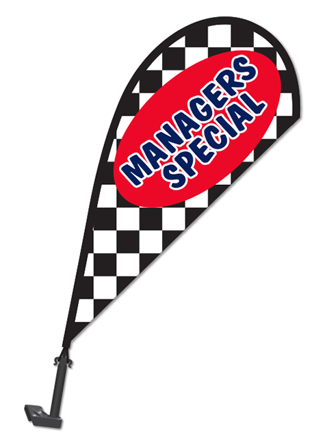 Clip-On Paddle Flag - Manager's Special