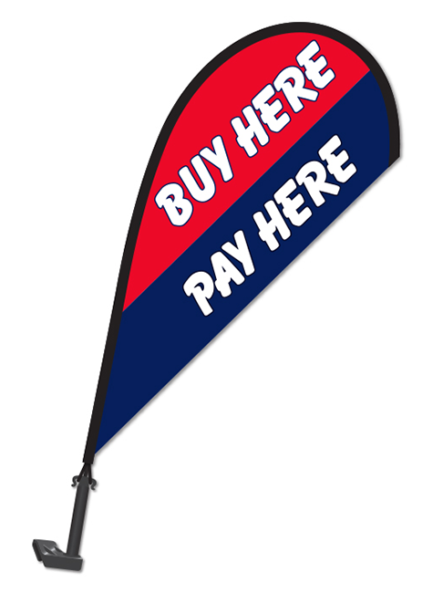 Clip-On Paddle Flag - Buy Here Pay Here