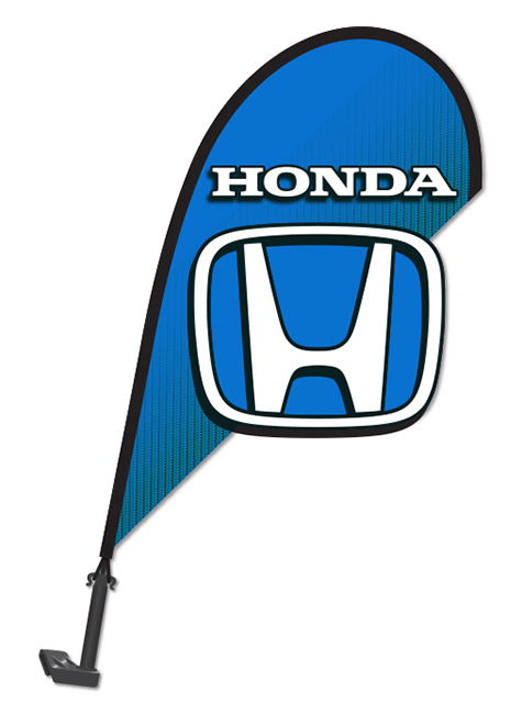 3D Clip-On Paddle Flag - Honda