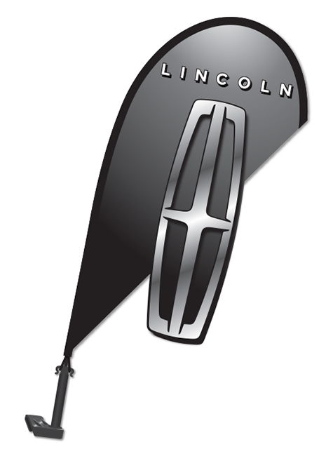 3D Clip-On Paddle Flag - Lincoln