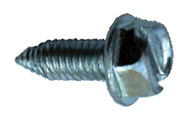 License Plate Screws - Slotted Hex Head (6mm x 16mm)