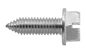 License Plate Screws - Slotted Hex Washer Head (6mm x 20mm)