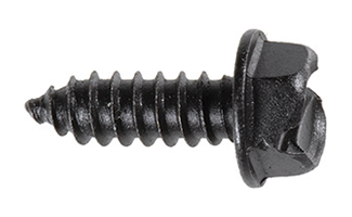 License Plate Screws - Slotted Hex Washer Head (#14 x 3/4")