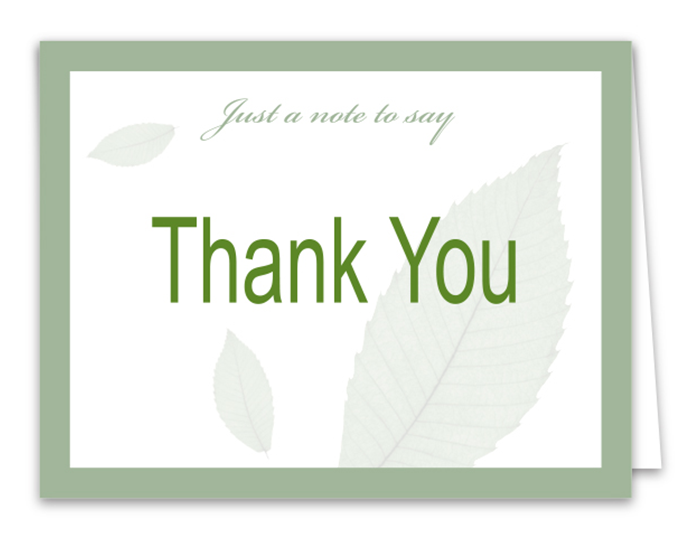 Greeting Cards - Thank You (Blank)