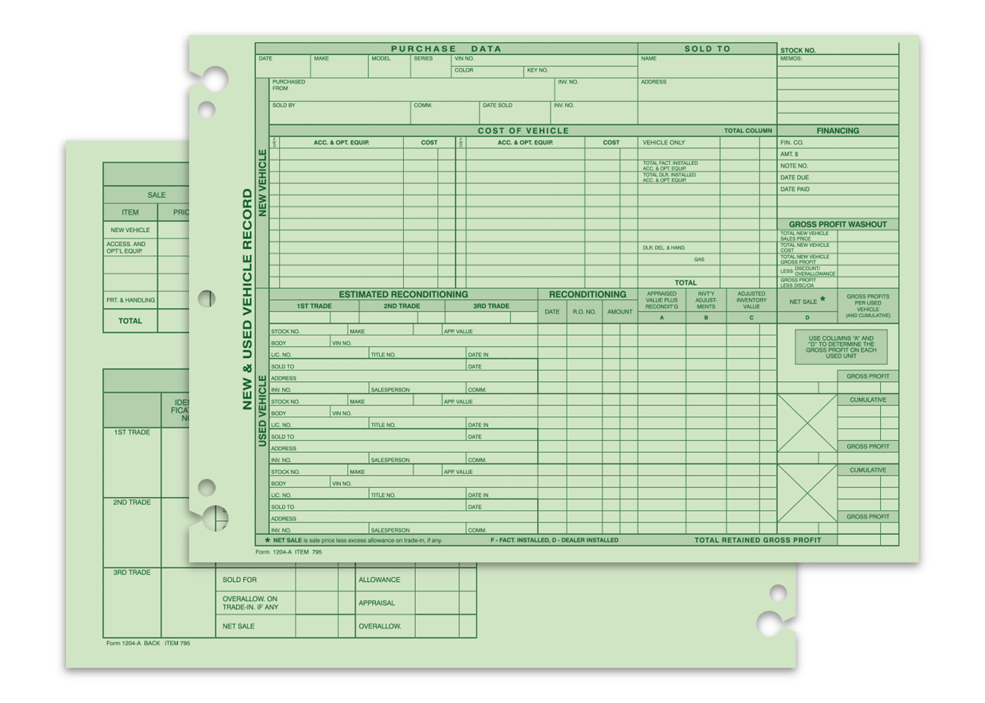 Vehicle Inventory Records (1204-A)