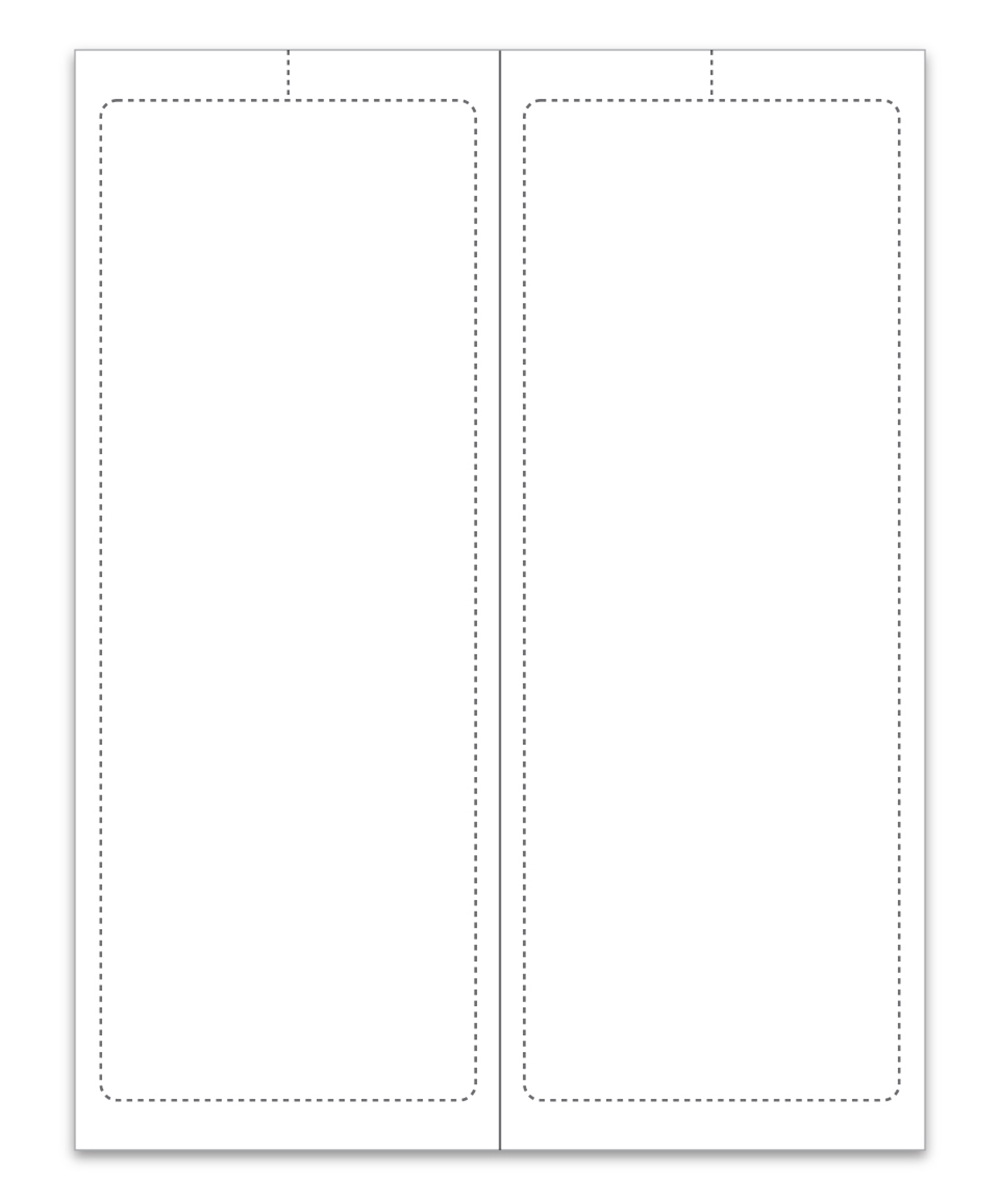 Blank Laser Window Stickers P/A (4.25" x 11" 2-Up) - Interior